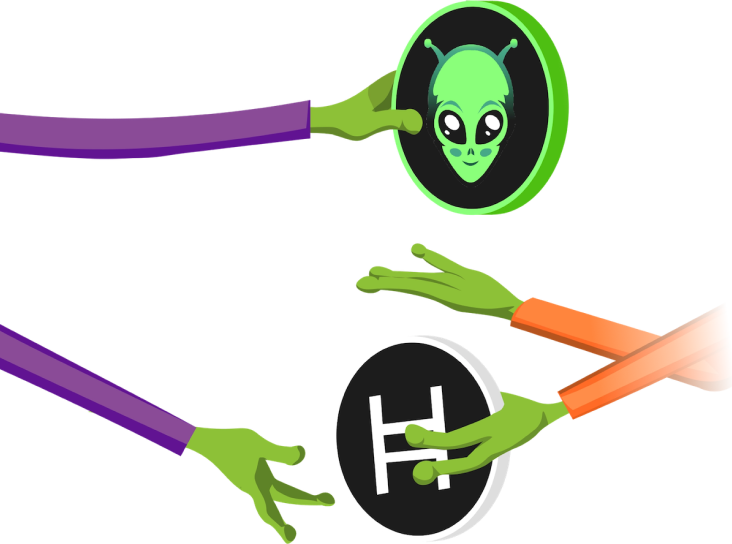 alien swap tokens